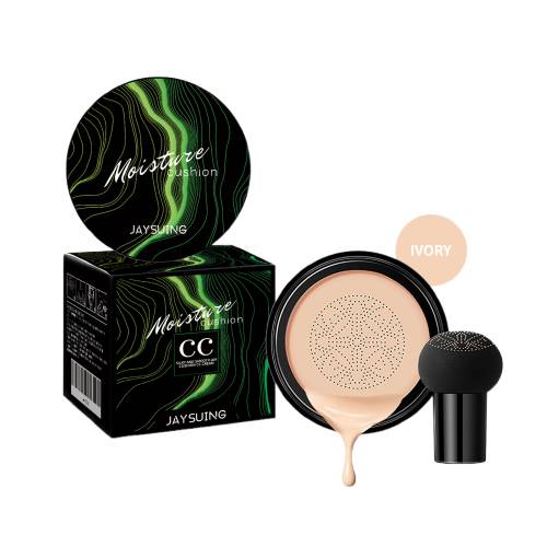 Cushion Foundation Moisturizing Natural Coverage Mushroom Applicator