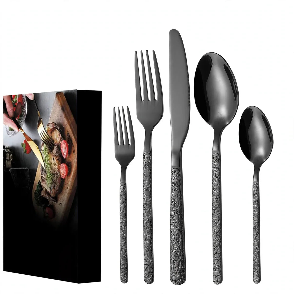 Cutlery Set Stainless Steel Rust-Resistant Dishwasher-Safe