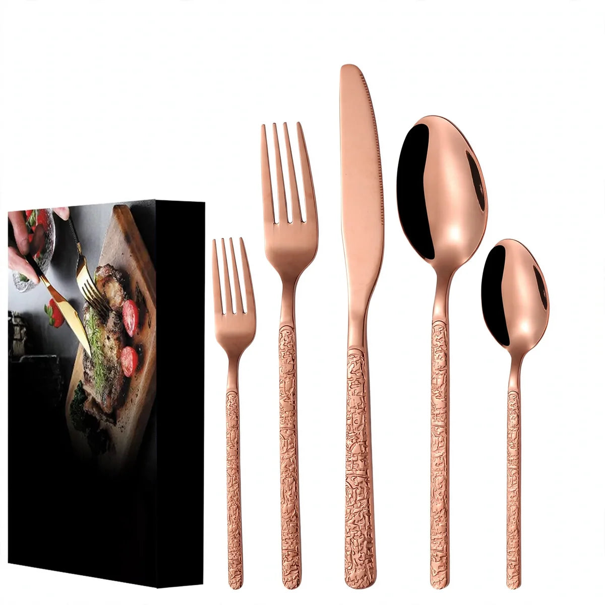 Cutlery Set Stainless Steel Rust-Resistant Dishwasher-Safe