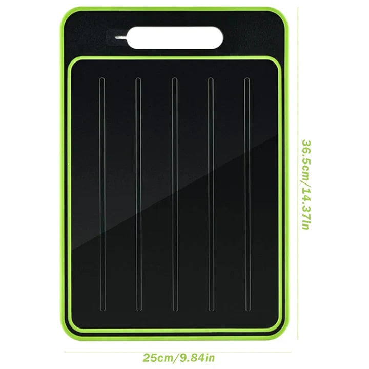 Cutting Board & Defrosting Tray Aluminum Non-Slip 4-in-1