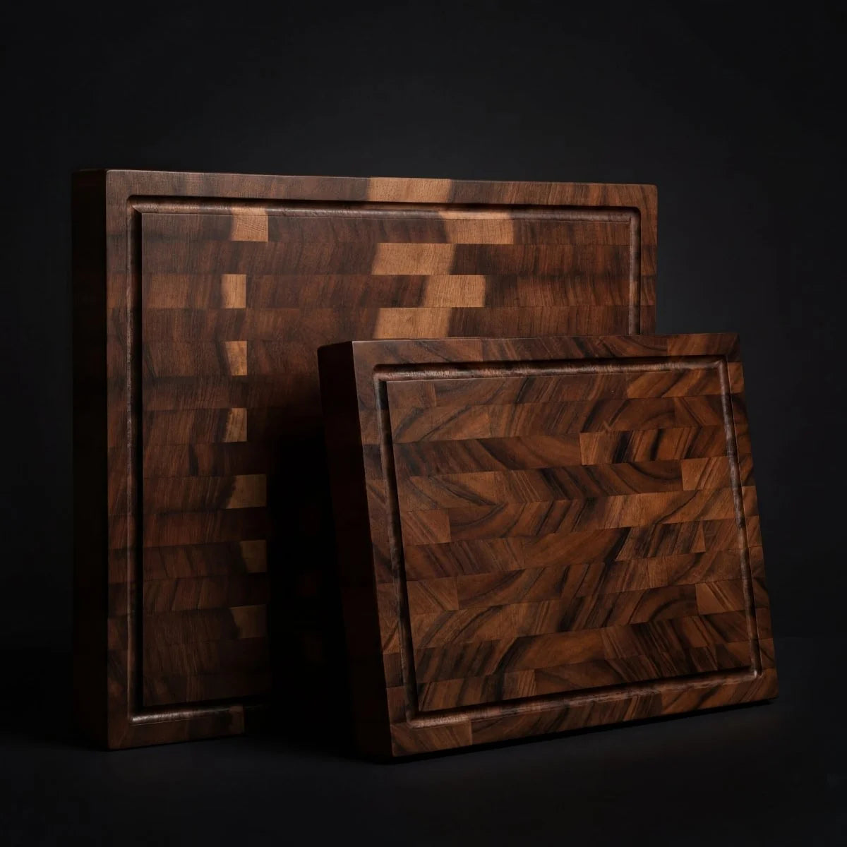 Cutting Board Solid Walnut Knife-Friendly Untreated Surface