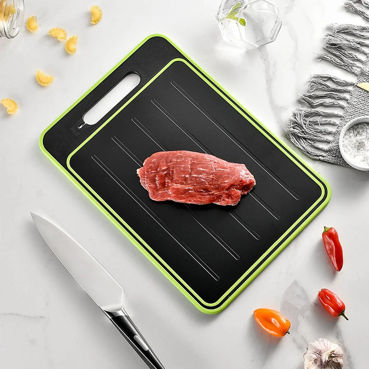 Cutting Board Thawing Plate Grater & Knife Sharpener