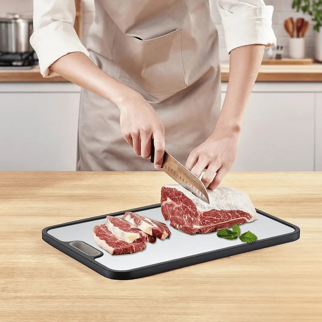 Cutting Board Titanium Double-Sided Non-Slip With Juice Groove