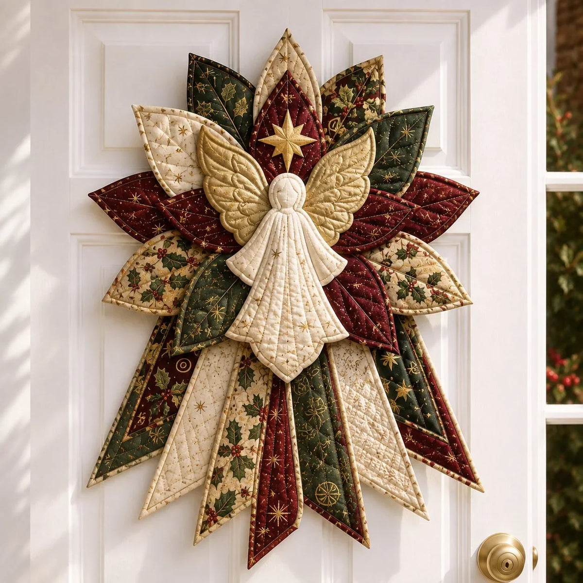 DIY Quilted Christmas Door Hanging Sewing Kit Materials Included 50cm