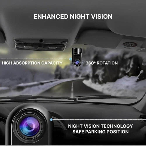 Dashcam AI Motion Detection GPS Tracking & Voice Control