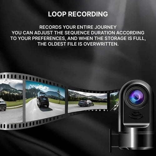 Dashcam AI Motion Detection GPS Tracking & Voice Control