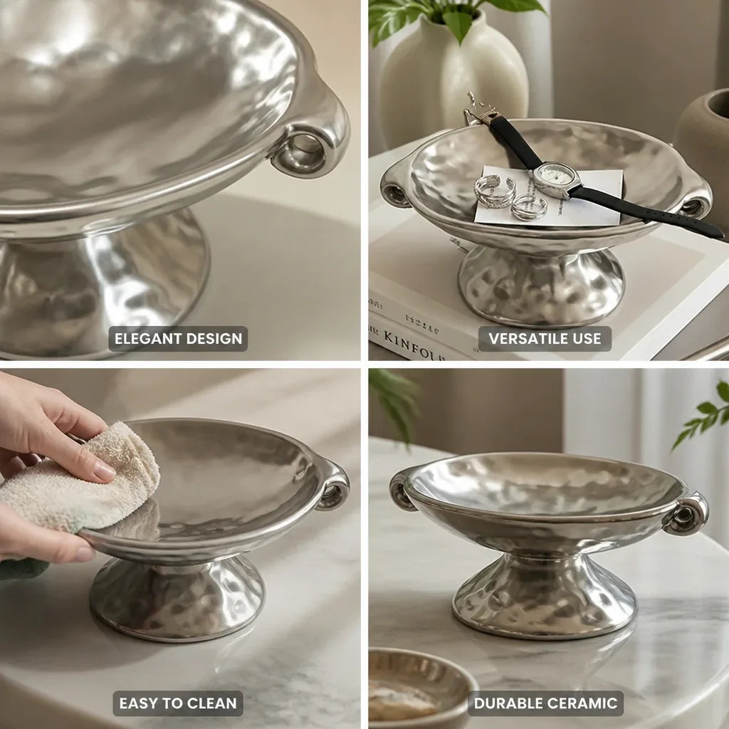 Decorative Centerpiece Ceramic Polished Finish