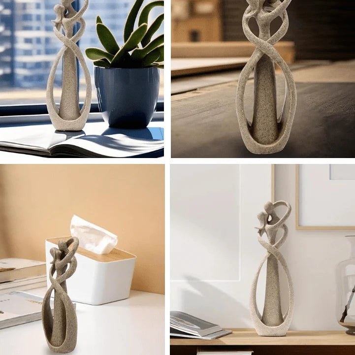 Decorative Sculpture Resin Abstract Embrace Design