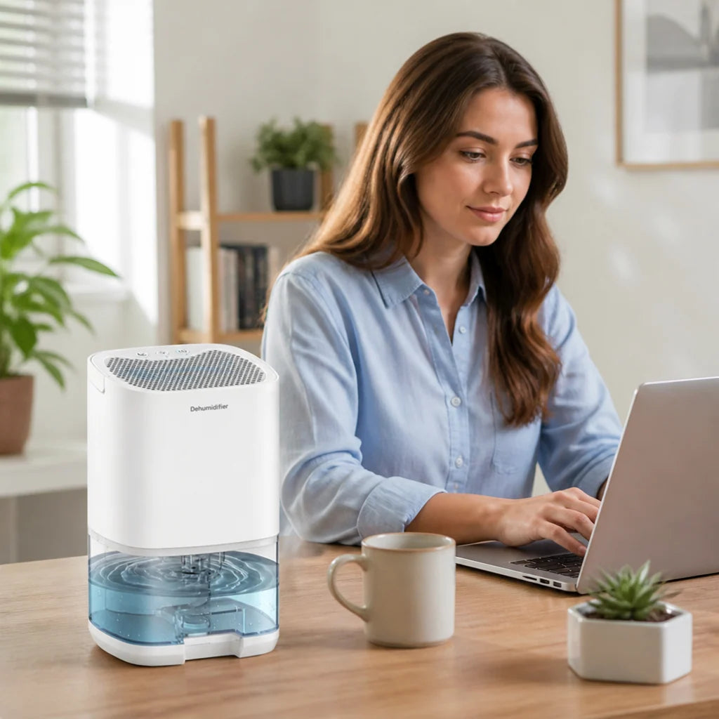 Dehumidifier & Air Purifier Quiet 45 dB Auto Shut-Off