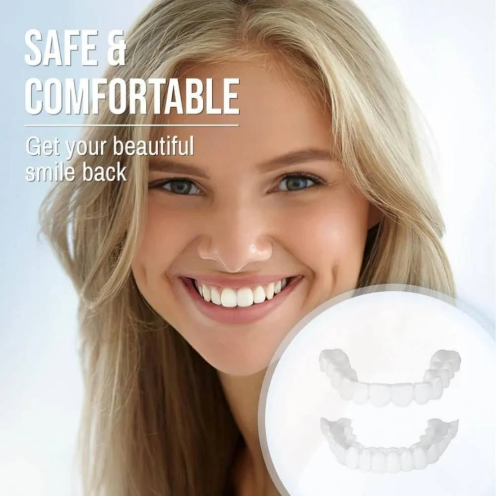Dental Veneers Clip-On Upper & Lower Reusable Set