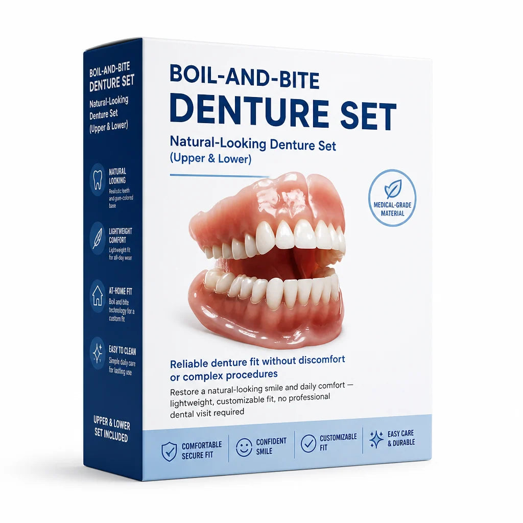 Denture Set Boil-and-Bite Upper & Lower Pair