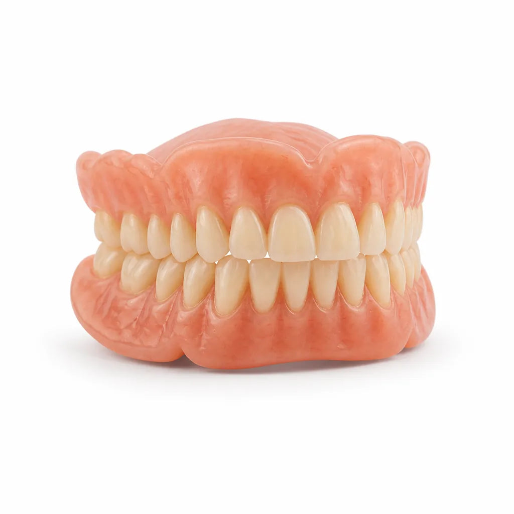 Denture Set Heat-Moldable Adhesive-Free Suction Fit