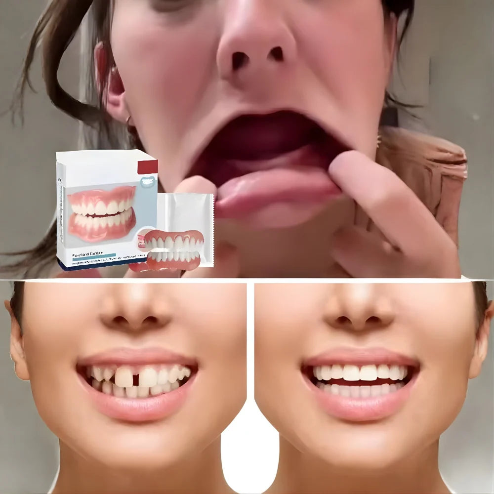 Denture Set Moldable Custom-Fit Upper & Lower