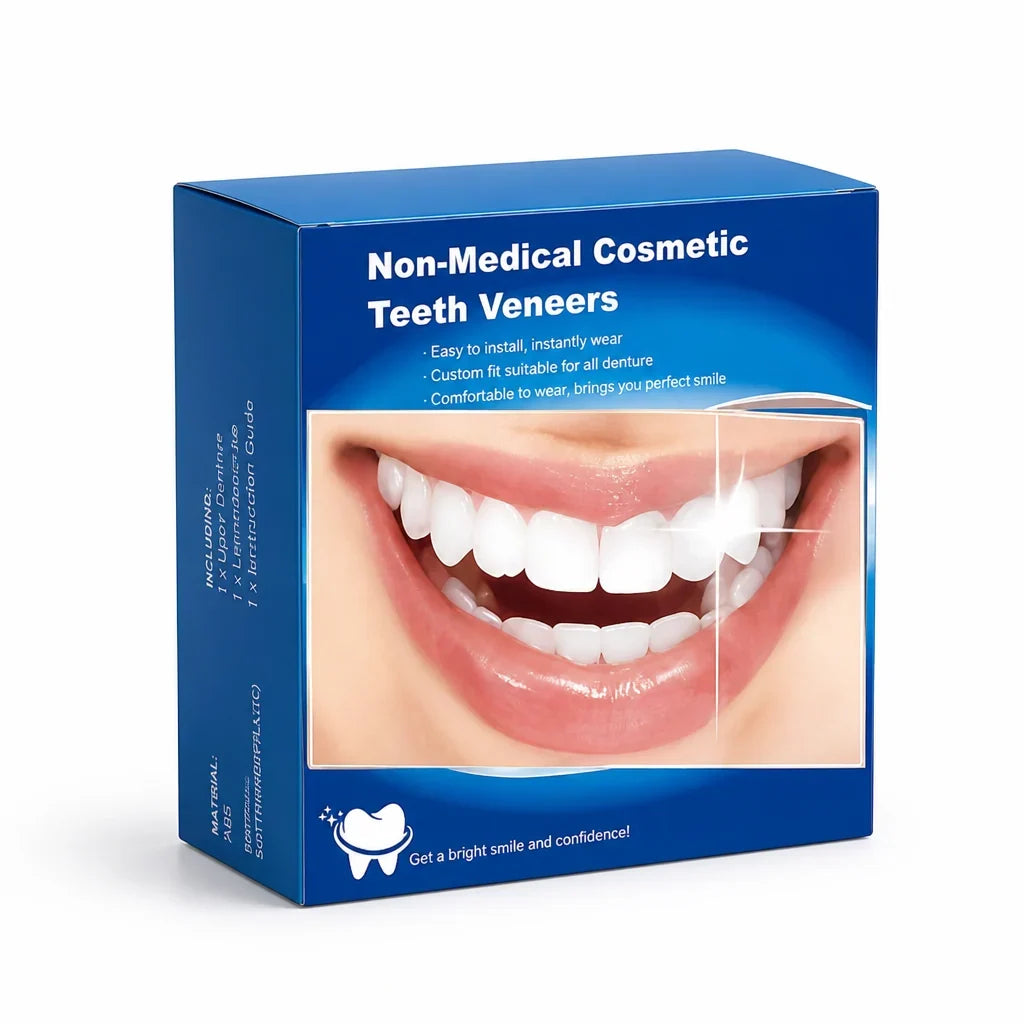 Denture Set Natural-Looking Upper & Lower 3-Piece