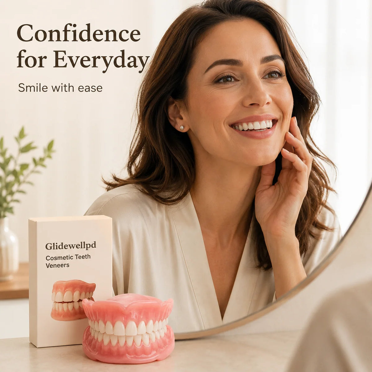 Denture Set Upper & Lower Flexible Suction Fit