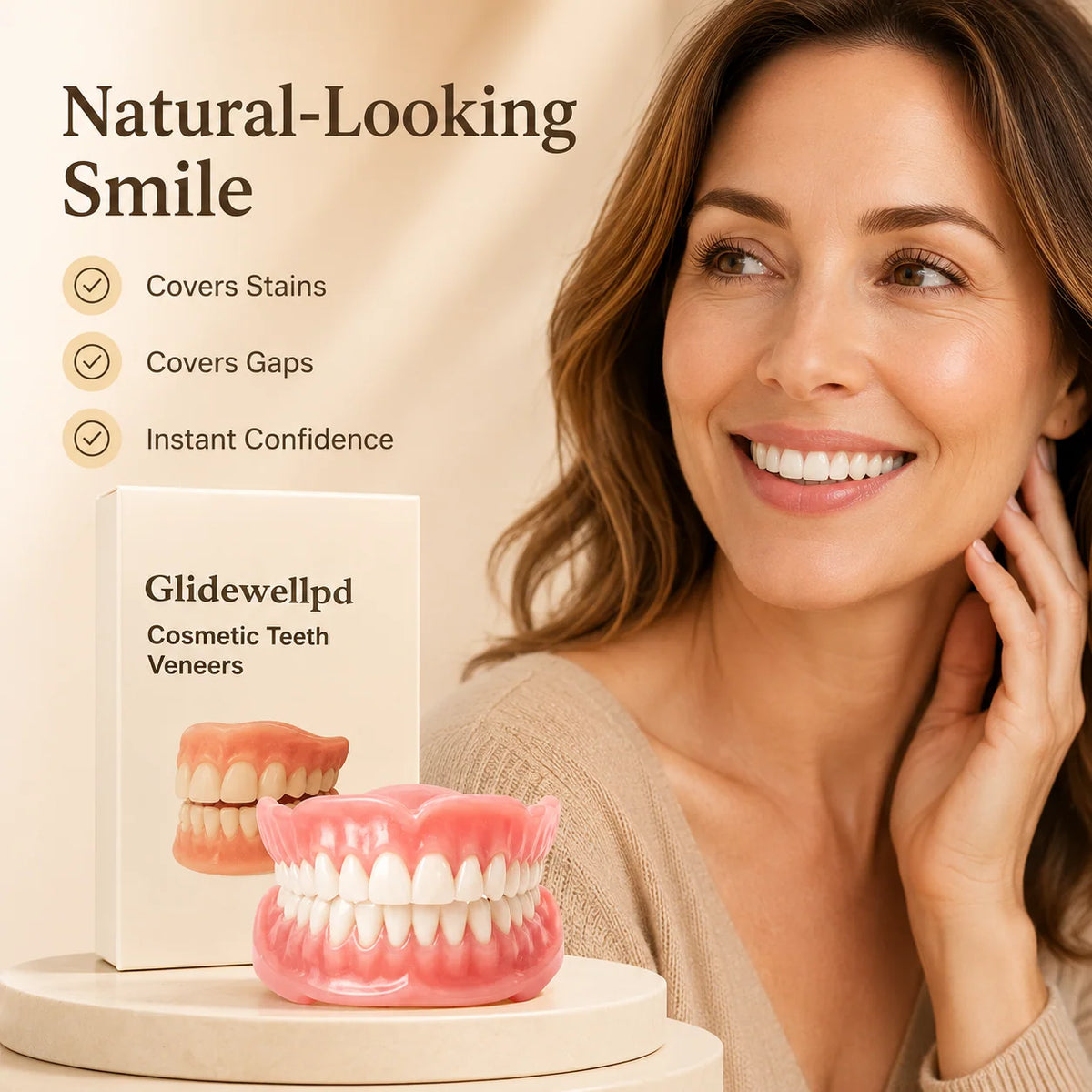 Denture Set Upper & Lower Flexible Suction Fit