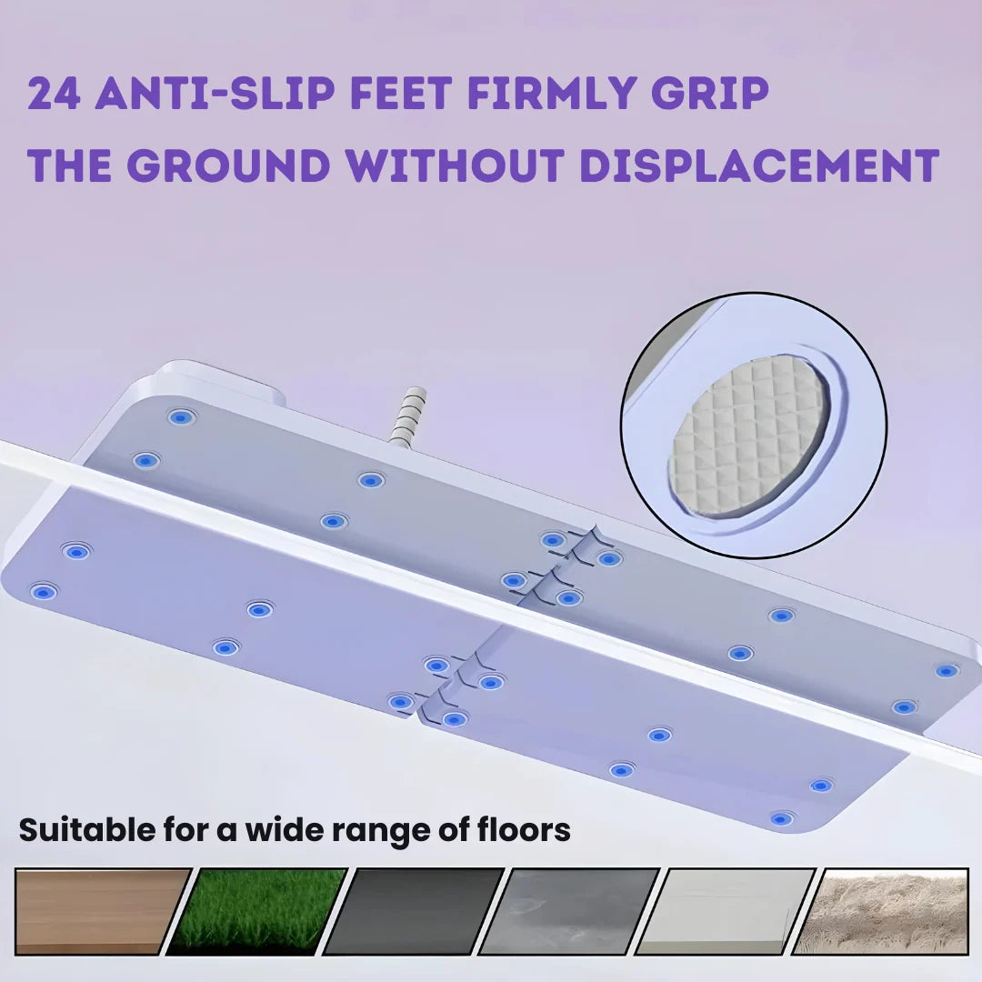 Desk Cable Organizer Silicone 7-Slot Adhesive Backing & Freestanding