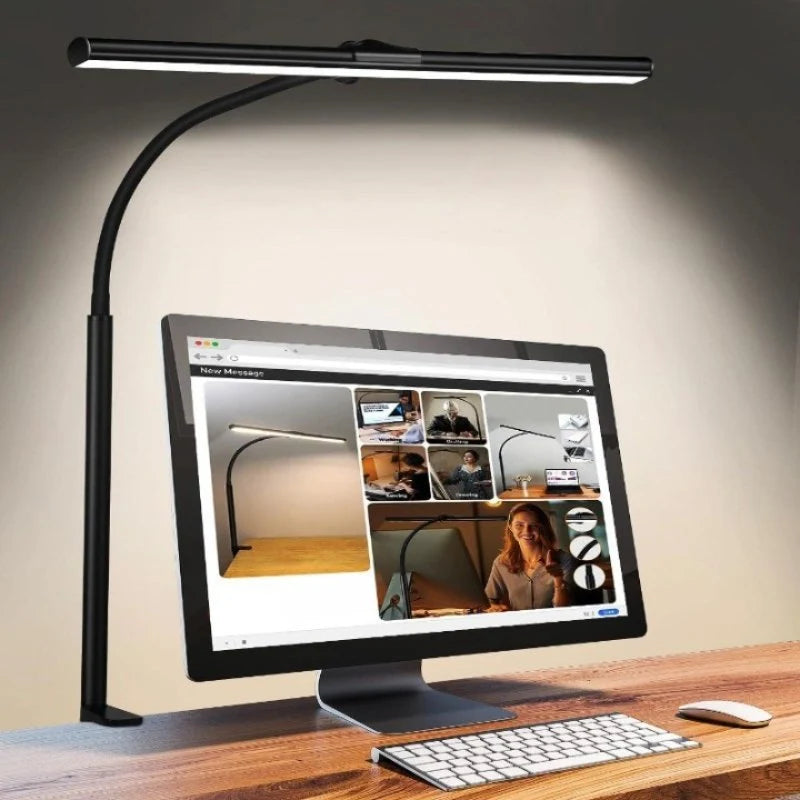 Desk Lamp Flexible Gooseneck Adjustable Brightness USB-Powered LED