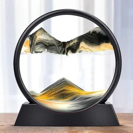 Desktop Sand Art Display Manual Rotation No Batteries