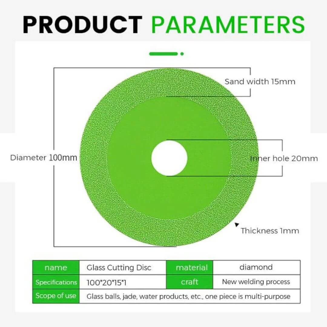 Diamond Cutting Disc Glass & Tile Wet/Dry