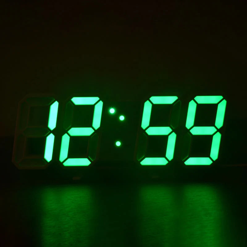 Digital Alarm Clock 3D LED Display Wall Or Desk Mount
