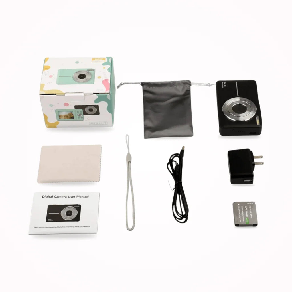 Digital Camera Compact 1080p Video Large LCD