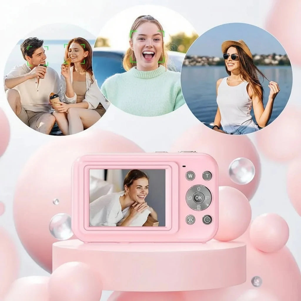 Digital Camera Compact 1080p Video Large LCD