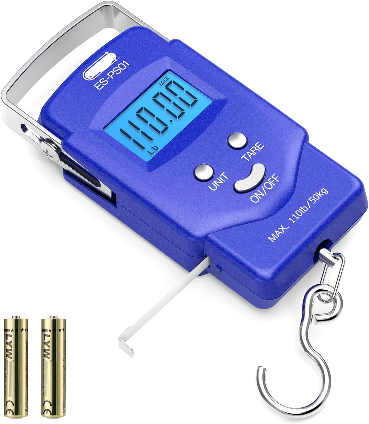 Digital Hanging Scale With Tape Measure 110 lb Capacity