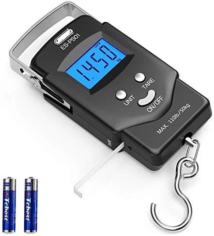 Digital Hanging Scale With Tape Measure 110 lb Capacity