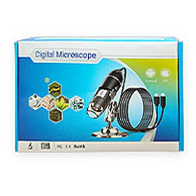 Digital Microscope 1600x Magnification USB-Powered Live Viewing