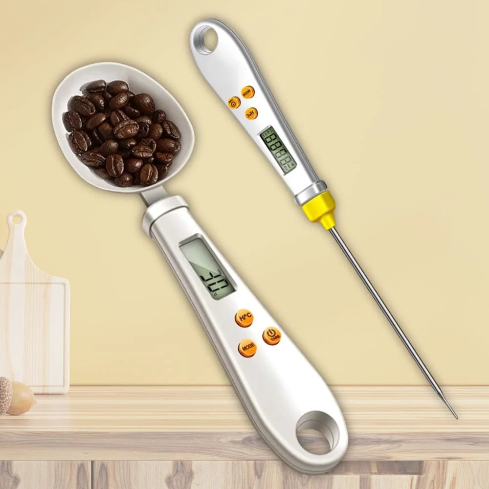 Digital Spoon Scale Integrated Thermometer LCD Display
