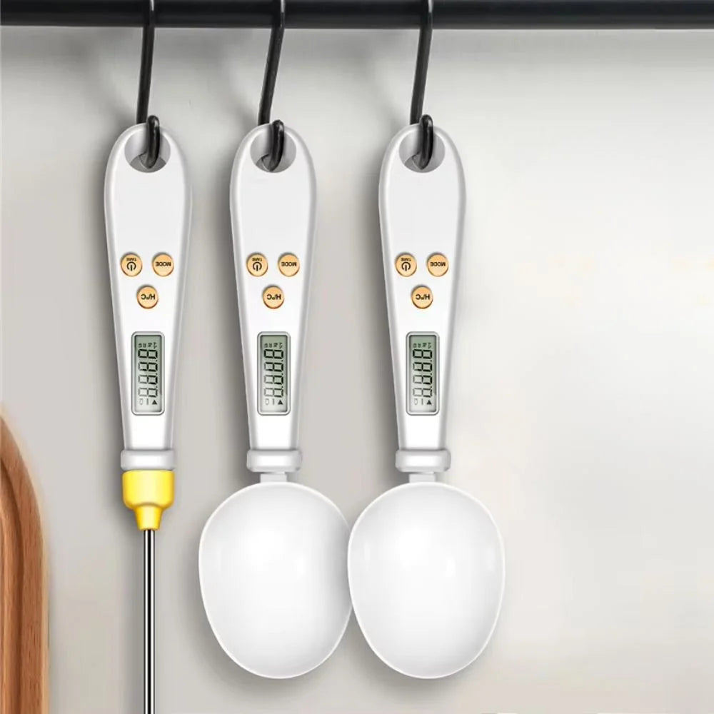 Digital Spoon Scale Integrated Thermometer LCD Display
