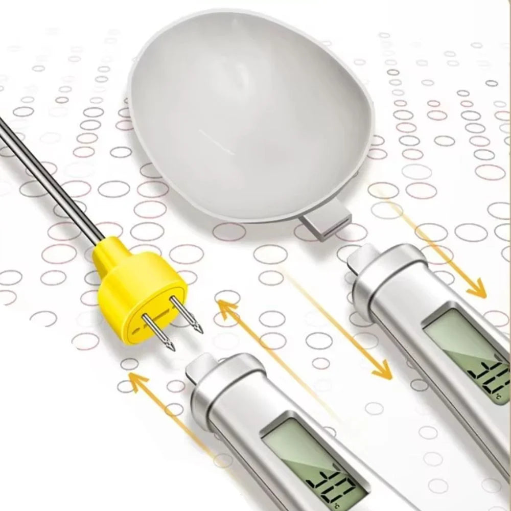 Digital Spoon Scale Integrated Thermometer LCD Display