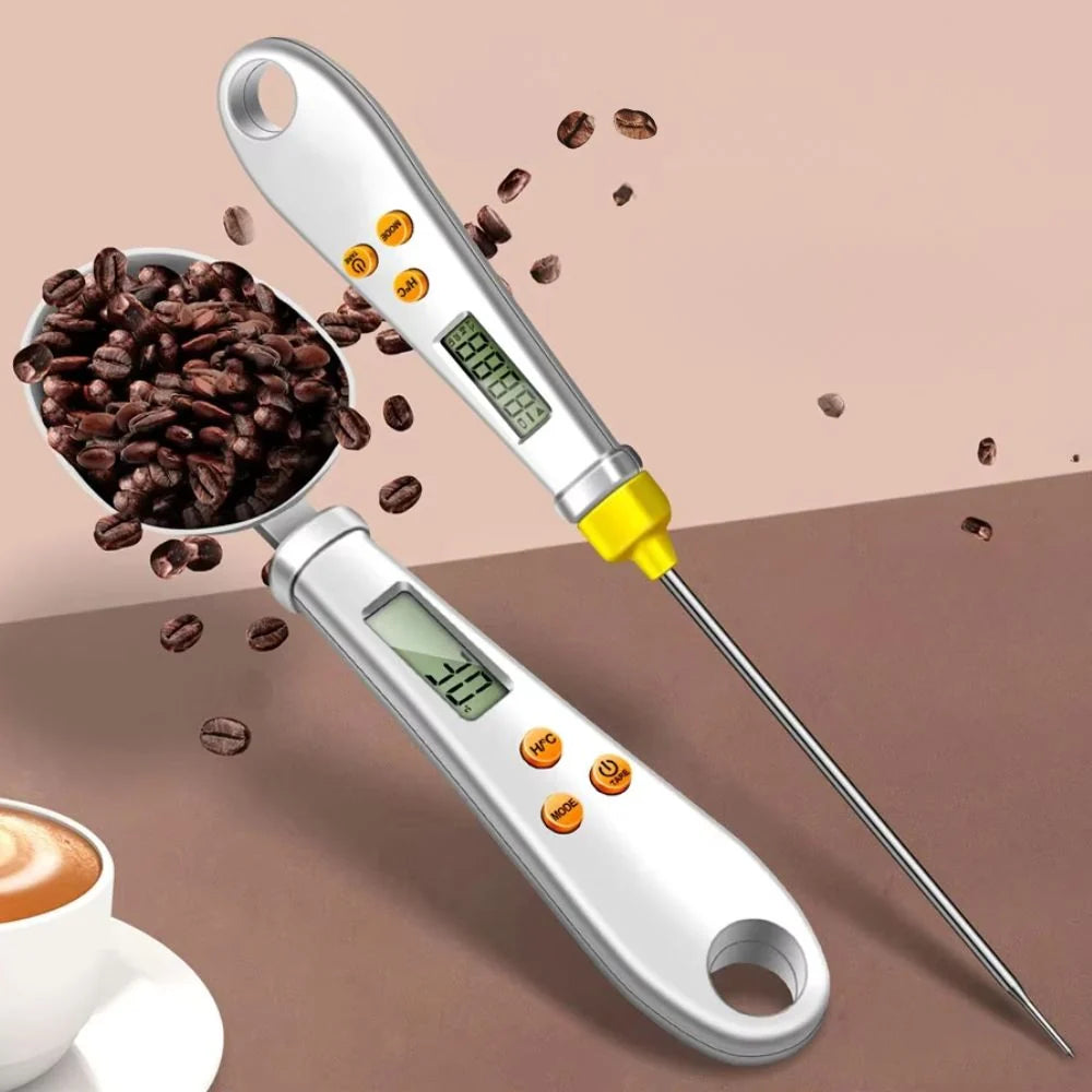 Digital Spoon Scale Integrated Thermometer LCD Display