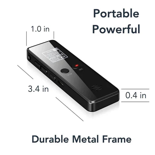 Digital Voice Recorder 16GB Sound-Activated 35-Hour Recording