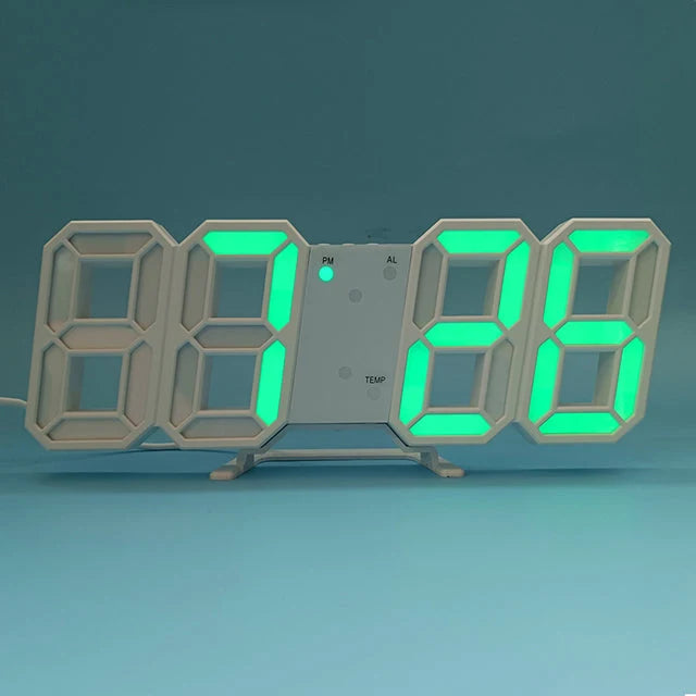 Digital Wall Clock Large LED Display USB-Powered