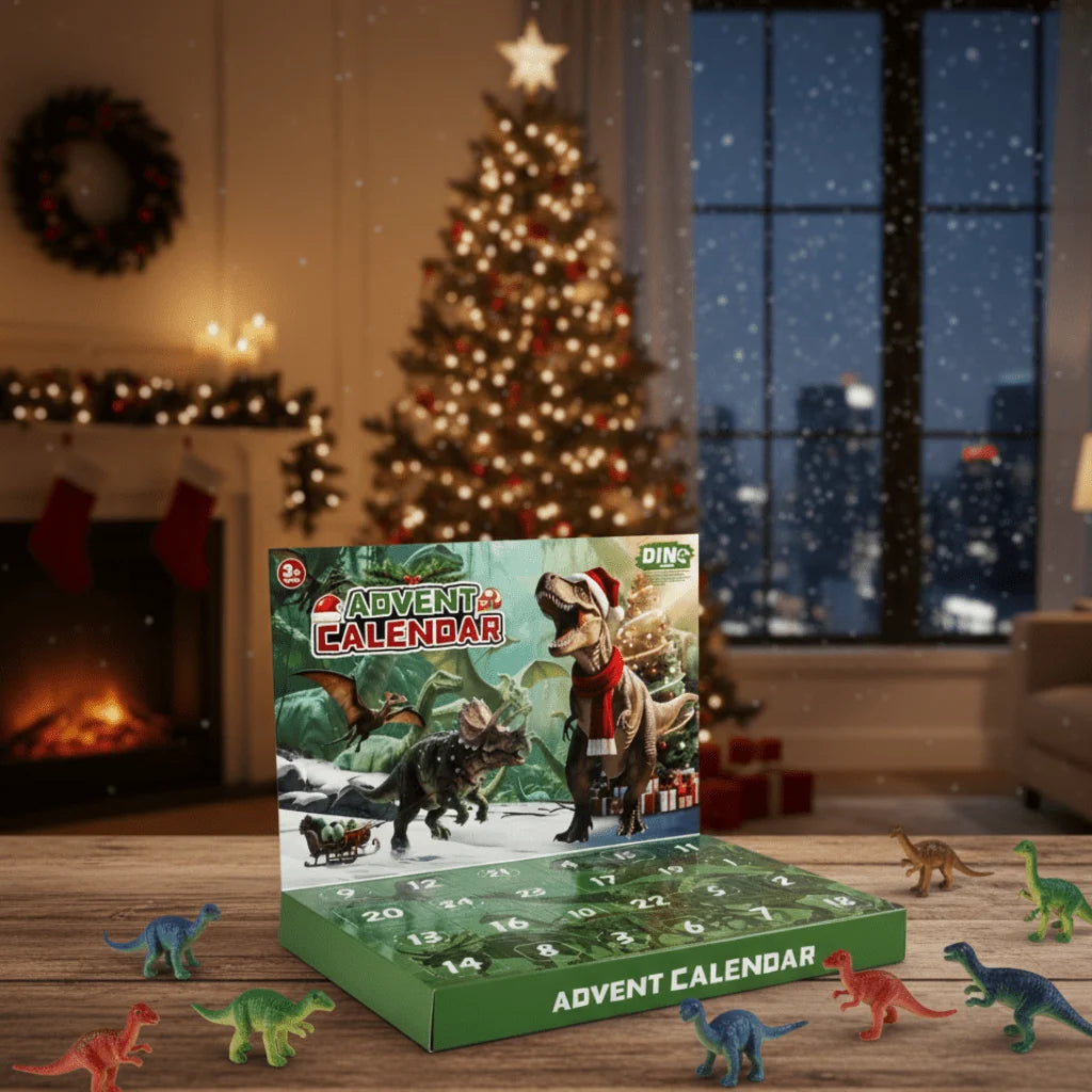 Dinosaur Advent Calendar 24-Day Countdown 24 Toys & Fossils