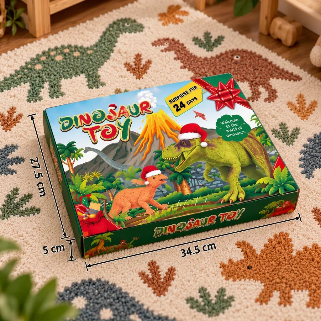 Dinosaur Advent Calendar 24 Doors Collectible Figures