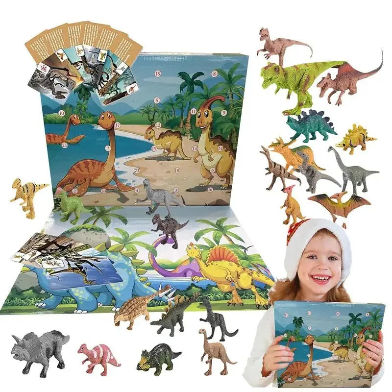 Dinosaur Advent Calendar 24 Figures Play Mat Included
