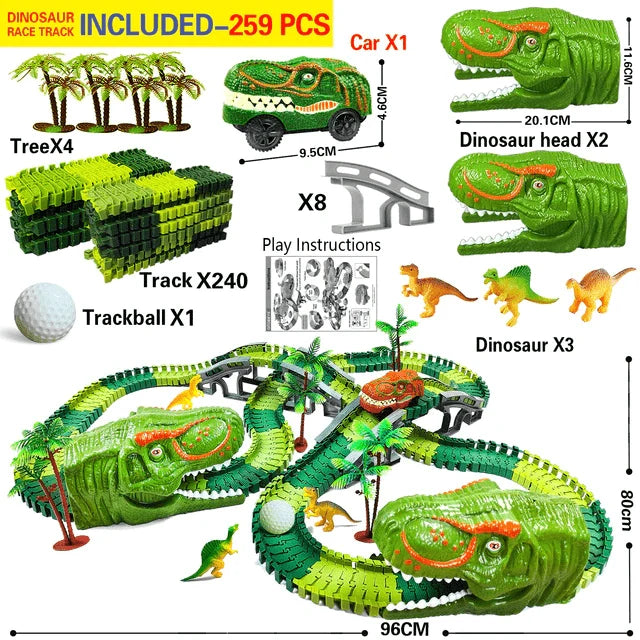 Dinosaur Train Playset Interactive Track BPA-Free ABS Plastic
