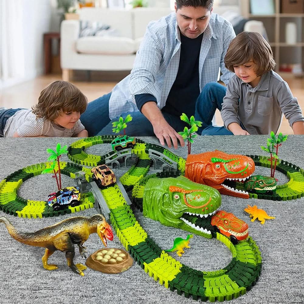 Dinosaur Train Playset Interactive Track BPA-Free ABS Plastic