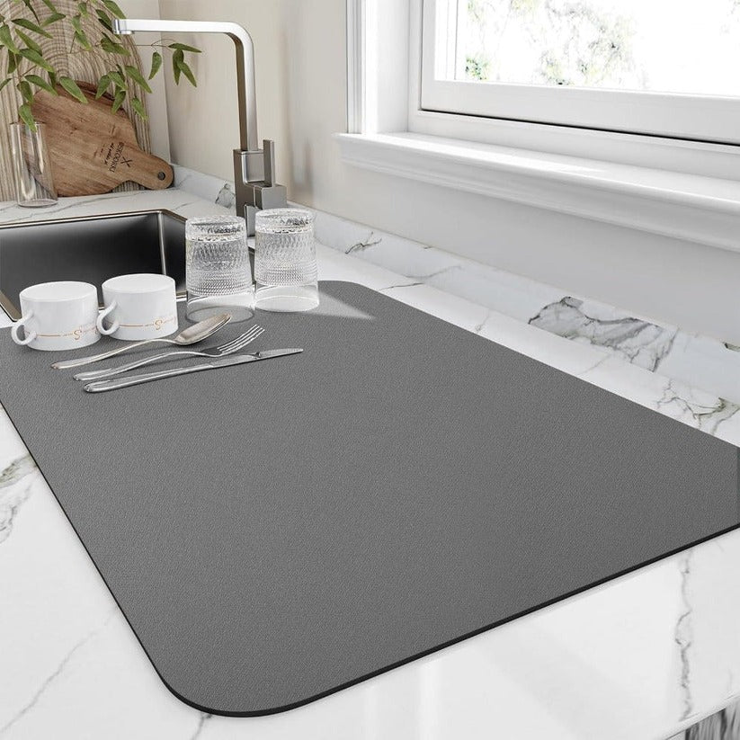 Dish Drying Mat Absorbent Microfiber Fast-Drying