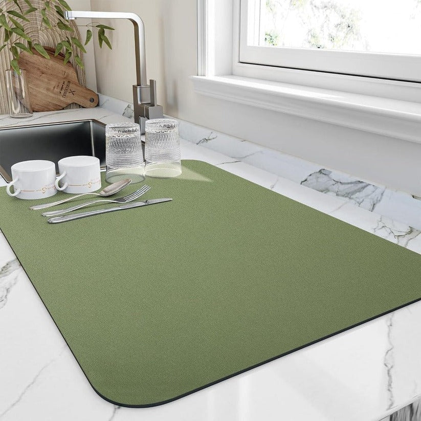 Dish Drying Mat Absorbent Microfiber Fast-Drying