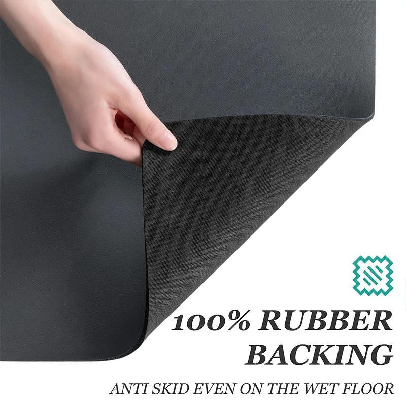 Dish Drying Mat Diatomaceous Earth Absorbent Non-Slip Rubber Base