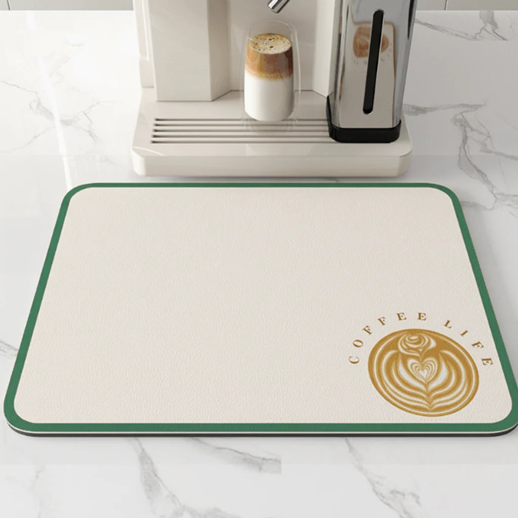 Dish Drying Mat Diatomite Highly Absorbent Quick-Drying