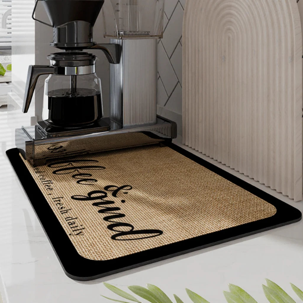 Dish Drying Mat Diatomite Highly Absorbent Quick-Drying