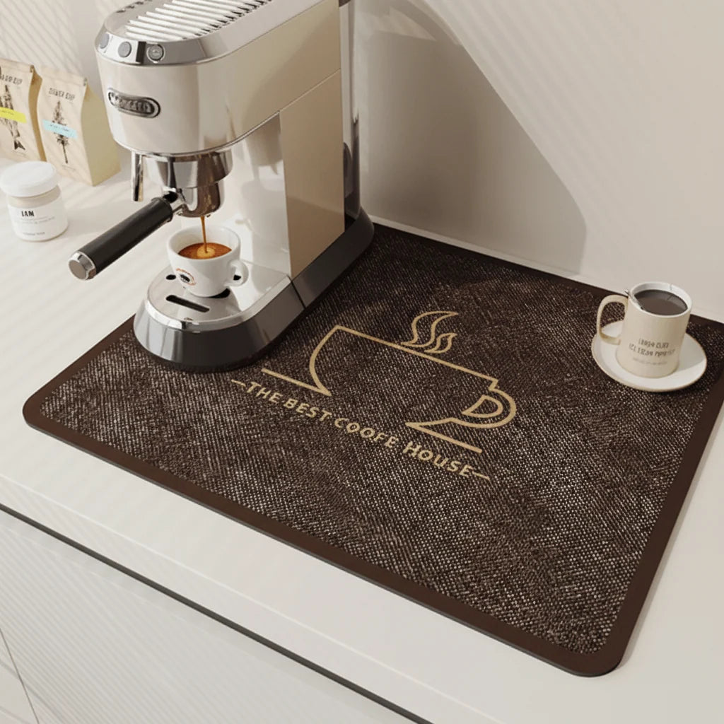Dish Drying Mat Diatomite Highly Absorbent Quick-Drying