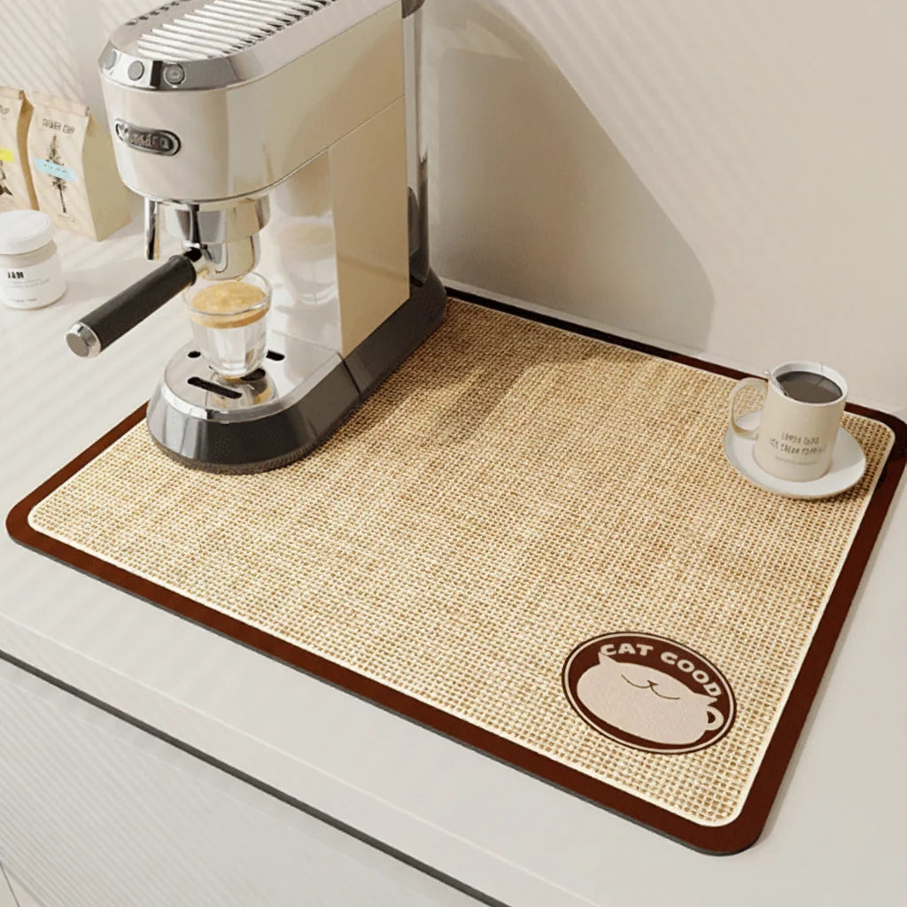 Dish Drying Mat Diatomite Highly Absorbent Quick-Drying