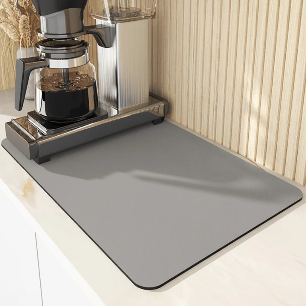 Dish Drying Mat Diatomite Highly Absorbent Quick-Drying