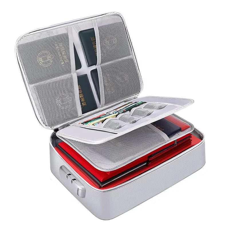 Document Organizer Bag Fire-Resistant Waterproof Letter Size